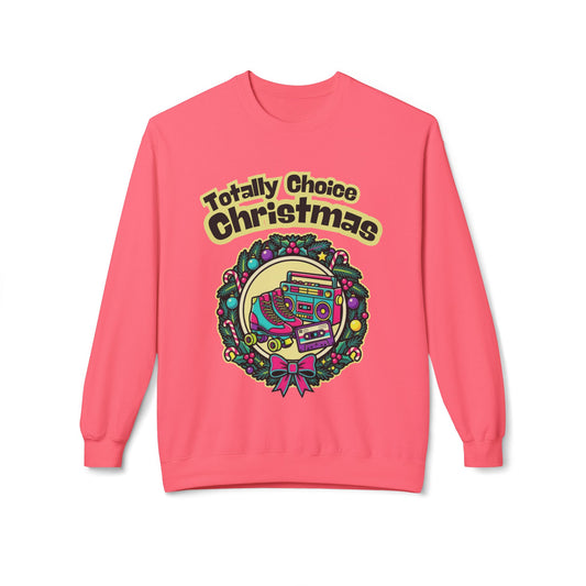 Totally Choice Christmas Sweatshirt – Retro Boombox Holiday Crewneck