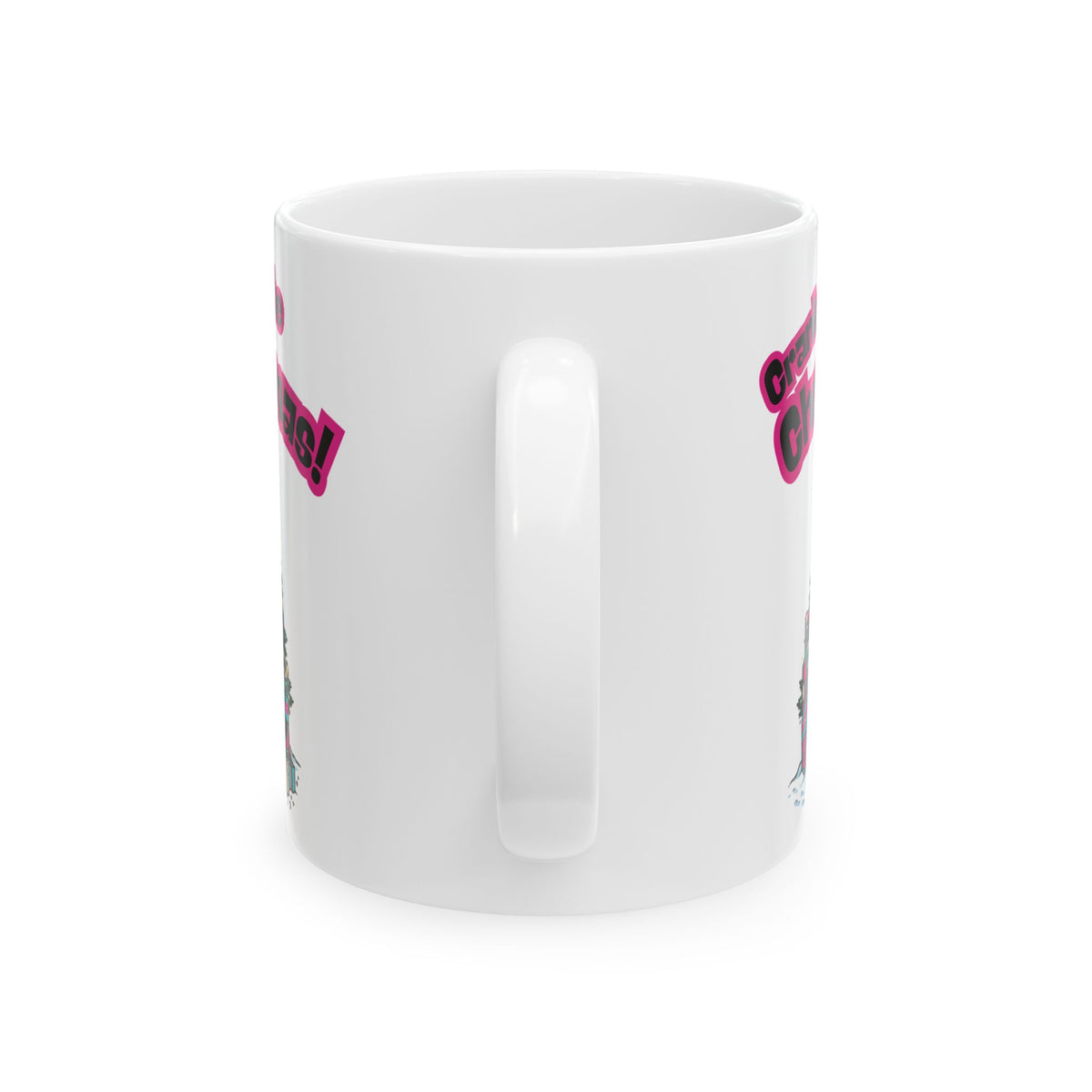 Retro 80s Boombox Christmas Tree Ceramic Mug (11oz, 15oz)
