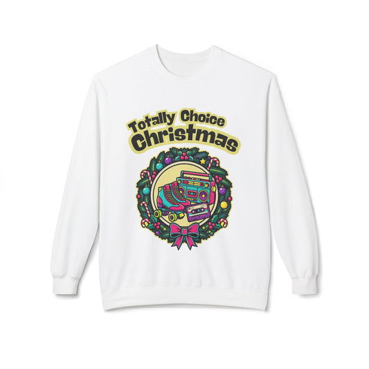 Totally Choice Christmas Sweatshirt – Retro Boombox Holiday Crewneck